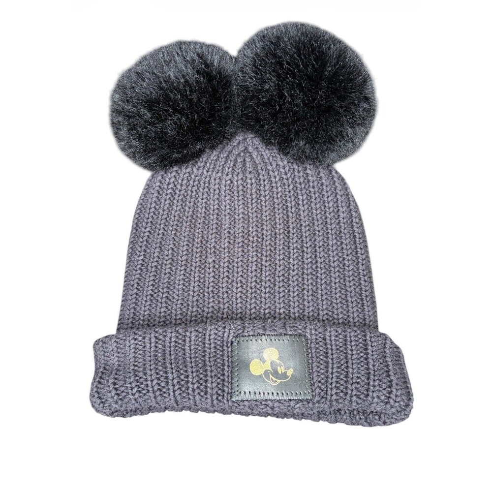 Disney love your melon beanie in black and gold